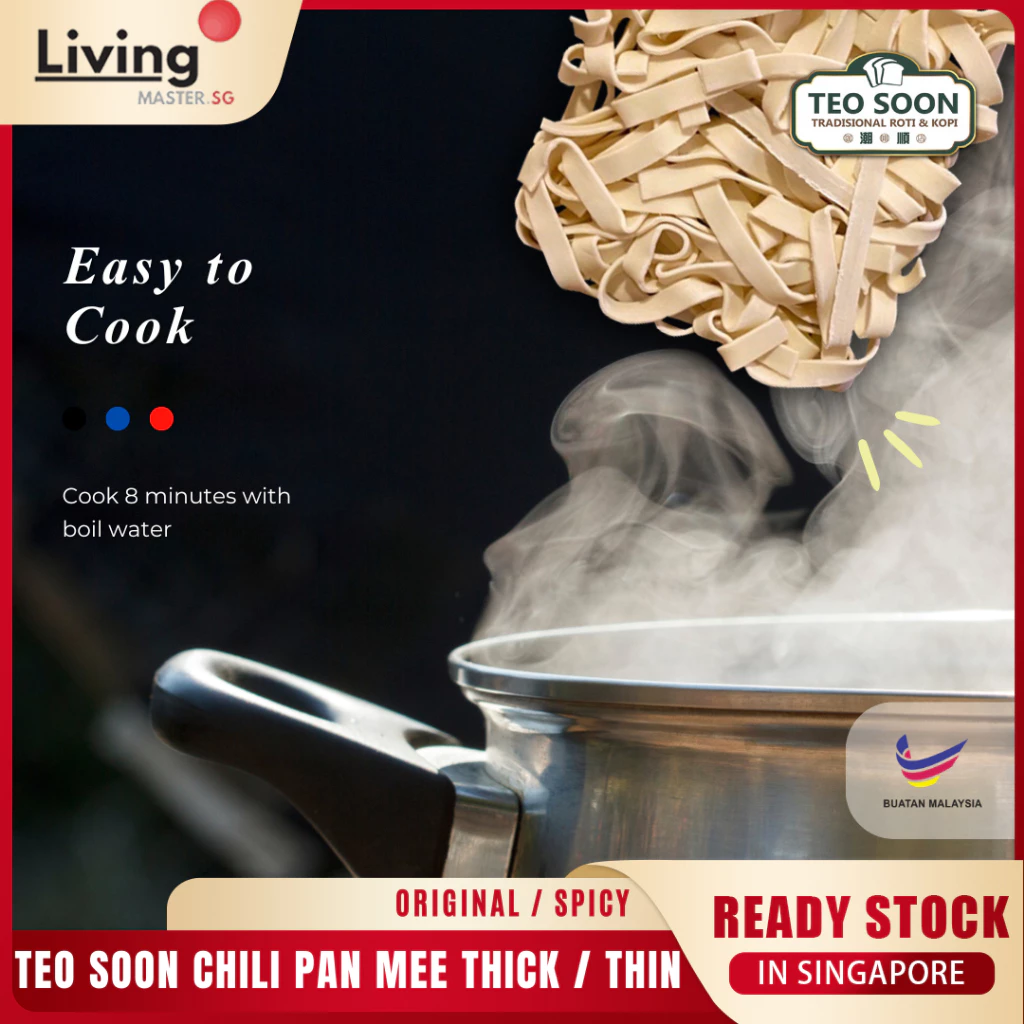 Teo Soon Homemade Dry Noodles Chili Non-Spicy Pan Mee Spicy Instant Noodles Mee Pok Udon Ban Mian (hahal) - Image 5